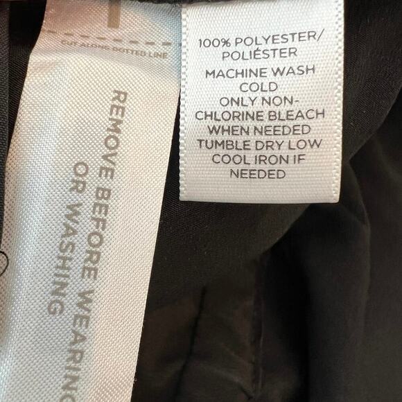 Ann Taylor LOFT Black Long Sleeved Shorts Romper Size 14 Lightweight 4” Inseam - Picture 8 of 9